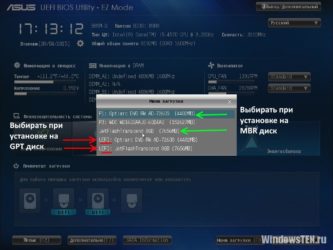 Установка Windows 7 в режиме uefi