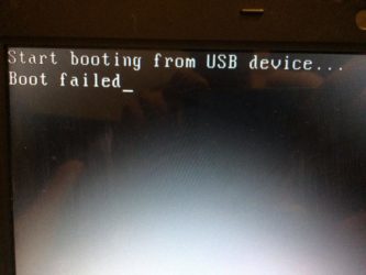 Boot failed при загрузке с флешки