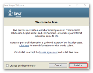 Установка java на Windows 7