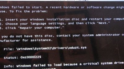 0xc0000225 при установке Windows 7 с флешки