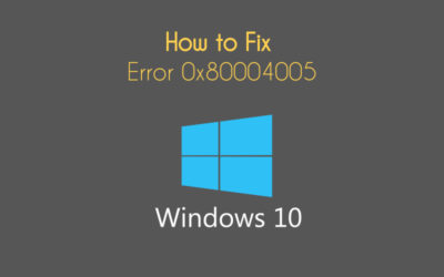 0x80004005 Windows 10 доступ по сети