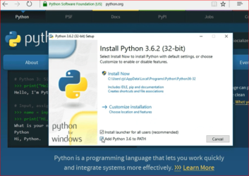 Установка python на Windows 10