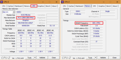 Как узнать частоту оперативной памяти cpu z?