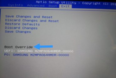 Boot override что это в БИОСе?