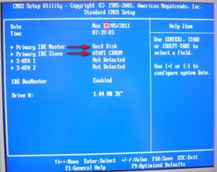 Почему в БИОСе не видно жесткий диск?