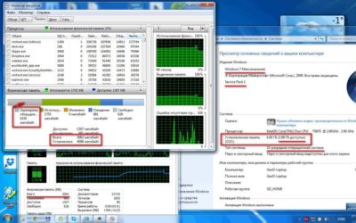 Забивается оперативная память Windows 7